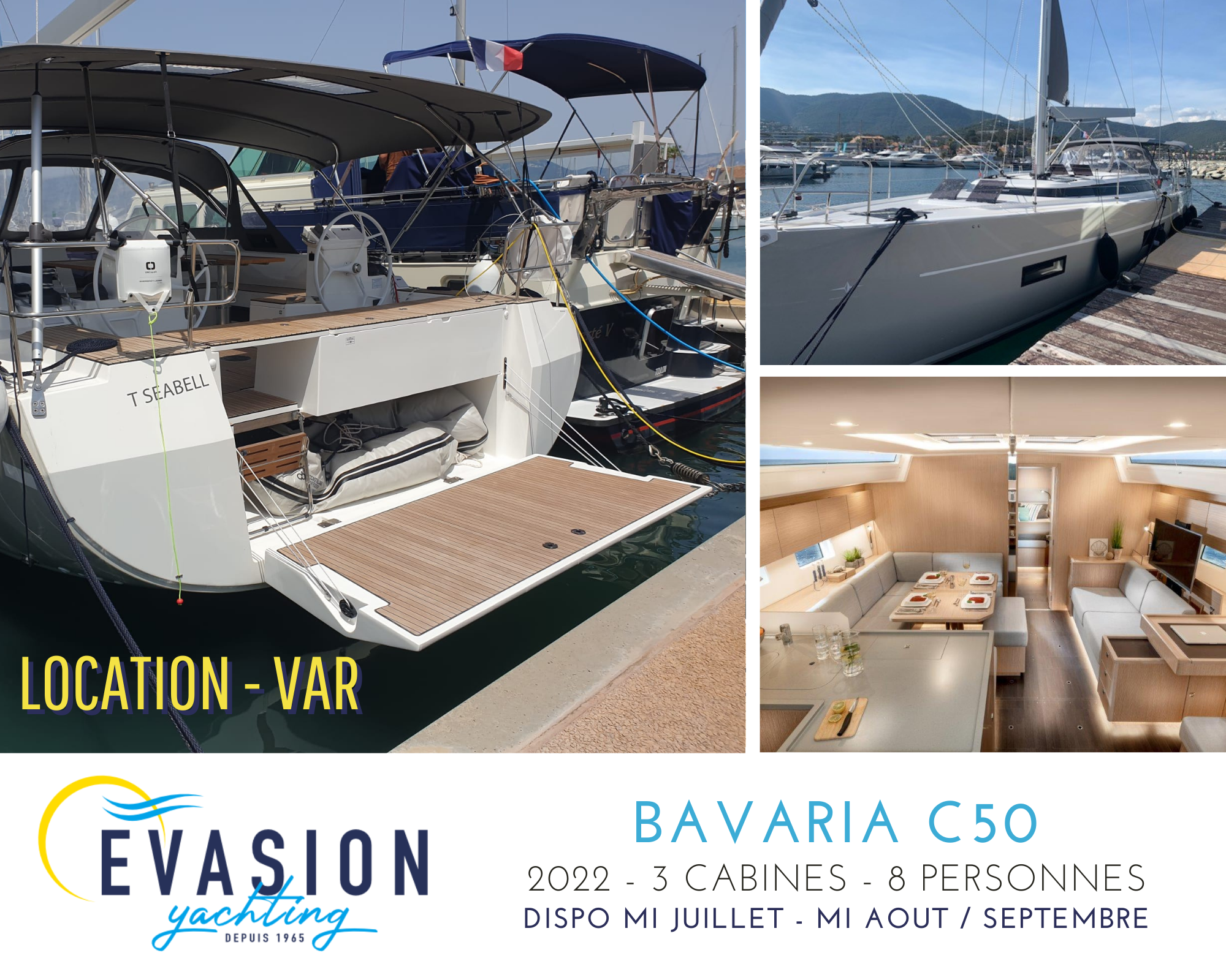Dernière minute: Location voilier BAVARIA C50 3 ou 4 semaines 